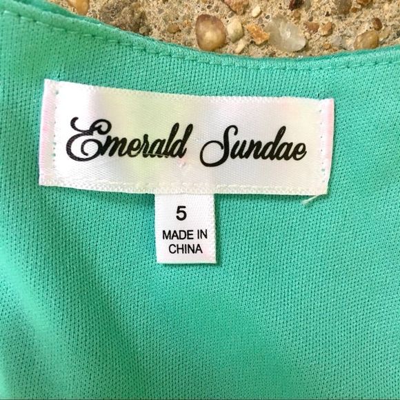Emerald Sundae Sleeveless Green Tie Dress 5 - Picture 4 of 6